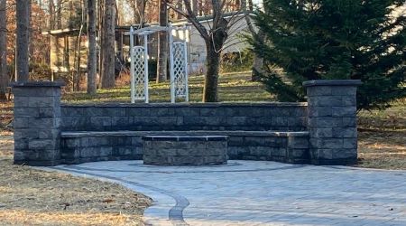 retaining wall installation